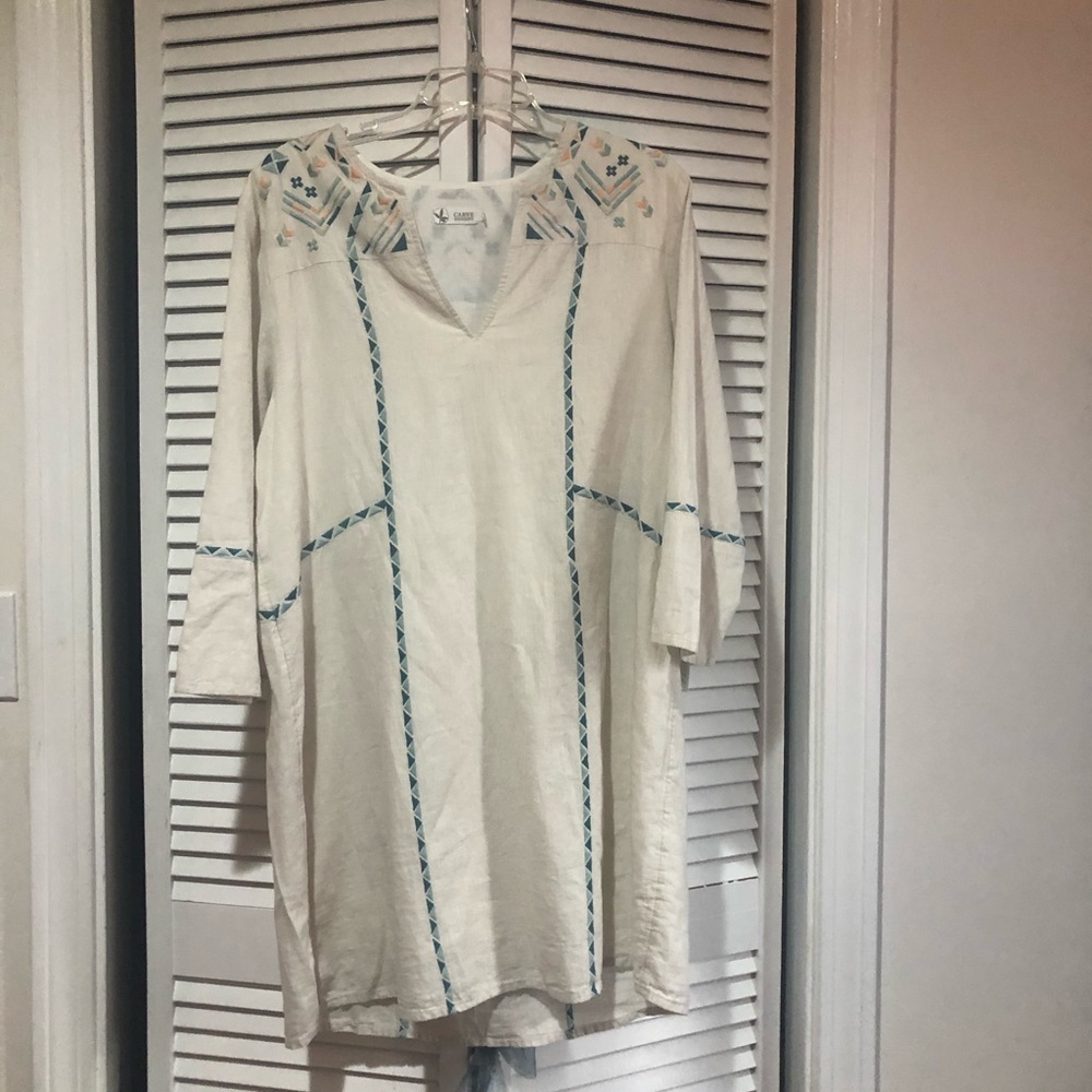 Carve design swim cover up/tunic